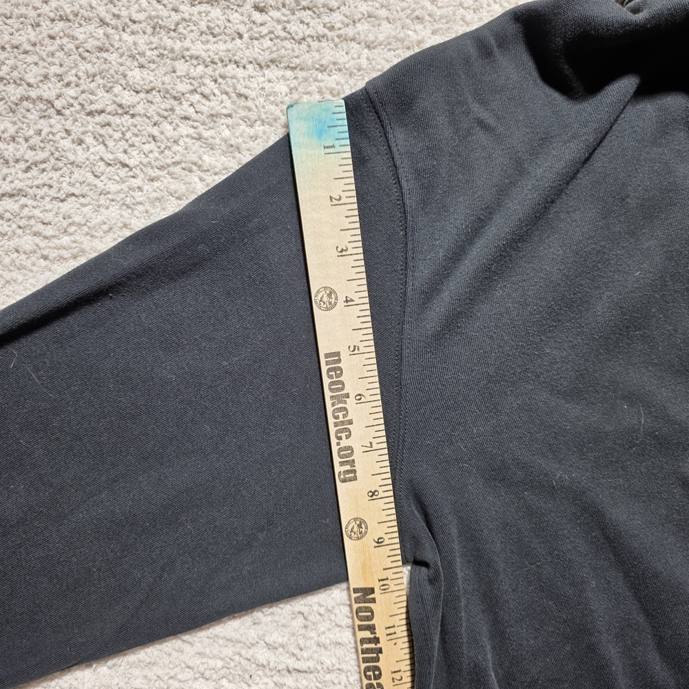 Vintage Polo Ralph Lauren Black Knit Turtleneck 100% Cotton Long Sleeve Top M - Picture 6 of 10